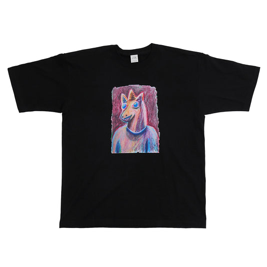 CRAYON Big Tee ブラック - Unicorn