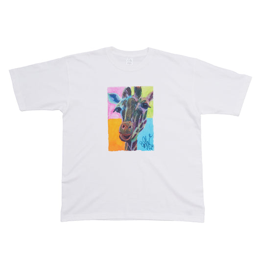 CRAYON Big Tee ホワイト - Giraffe