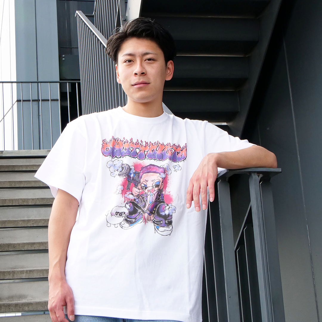 GRAFFITI DESIGN TEE white